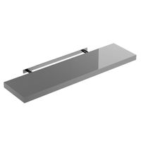 Casaria Wandregal Schweberegal 90cm Hochglanz grau + Halterung