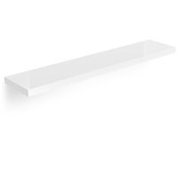 Casaria Wandregal Schweberegal 70cm Hochglanz weiß + Halterung