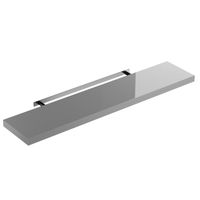 Casaria Wandregal Schweberegal 110cm Hochglanz grau + Halterung