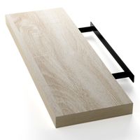 Casaria Wandregal Schweberegal 70cm Eiche + Halterung