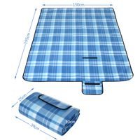 Detex Picknickdecke Blau/Weiß 1,95x1,5m