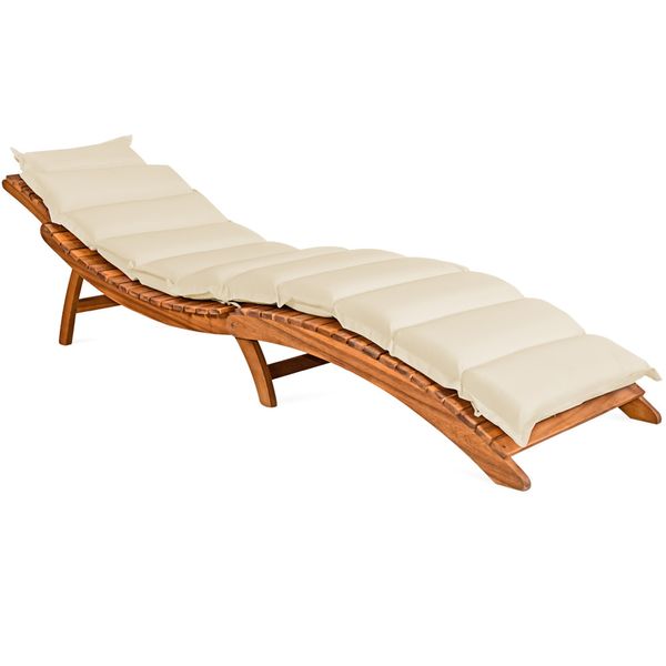 Detex Auflage Sonnenliege Creme 183x56x7cm
