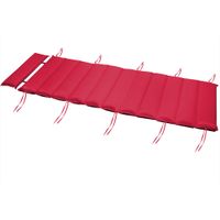 Auflage Saunaliege Rot 177x58x7cm