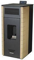 Pelletofen Wassergeführter 20 kW Kamin Pellet Ofen Kaminofen Heizung A+ Beige