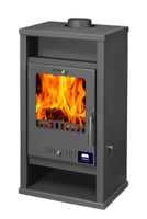 Kaminofen Assos Anthrazit 130mm Rauchrohr 7,78 KW BimSchV 1-2 EEK A+