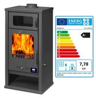 Kaminofen Troy Anthrazit 130mm Rauchrohr 7,78 KW BimSchV 1-2 EEK A+