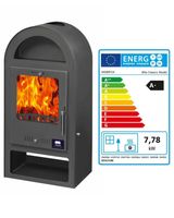 Kaminofen Klassik Efes Anthrazit 150mm Rauchrohr BimSchV 1-2 EEK A+
