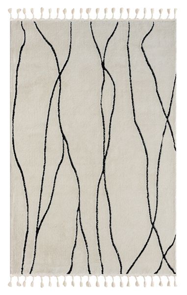 Teppich Moroccan Refresh, 160 cm x 230 cm, Farbe weiß, rechteckig, Florhöhe 19mm
