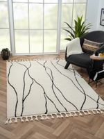 Teppich Moroccan Refresh, 160 cm x 230 cm, Farbe weiß, rechteckig, Florhöhe 19mm