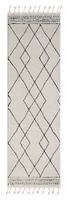 Teppich Moroccan Comfort, 80 cm x 250 cm, Farbe weiß, rechteckig, Florhöhe 19mm