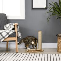Kratzstamm für Katzen, 40 cm, Kletterbaum mti Katzensäule, Kratzbaum