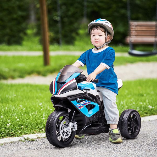Kinder Elektro-Motorrad Kindermotorrad Elektro-Dreirad ab 18 Monaten Blau