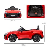 Kinder Elektroauto, Kinderfahrzeug mit Ferbedienung, Kinderauto, Rot