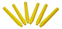 Signierkreide Ø 11 mm/110 mm gelb hexagonal ohne Papierummantelung
