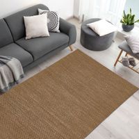 Teppich aus Wolle Taupe 190 x 130 x 1 cm