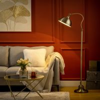 Stehleuchte im Vintage-Design, verstellbare Stehlampe für Wohnzimmer
