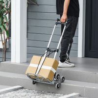 Transportkarre mit 6-Rollen, Alu Treppensteiger, Faltbar, max. 70 kg