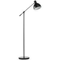 Stehlampe höhenverstellbar, schwenkbar Stehleuchte, 40 W Standlampe exkl. Leuchtmittel, Leselampe Bogenlampe mit E27 Sockel, für Wohnzimmer, Schlafzimmer, Schwarz
