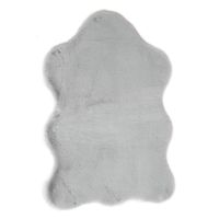 Kunstfell Hochflor Grau 80 x 55 x 3 cm