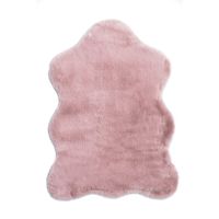 Kunstfell Hochflor Altrosa 80 x 55 x 3 cm