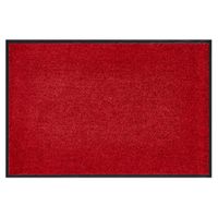 Fußmatte waschbar Gummiumrandung rutschfest Rot 90 x 60 x 0,7 cm