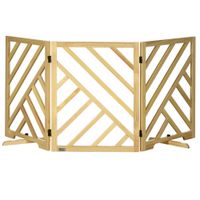 Absperrgitter Hunde, Hundegitter, Türschutzgitter aus Holz, klappbar