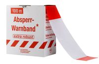 Absperrband 100 m rot weiß