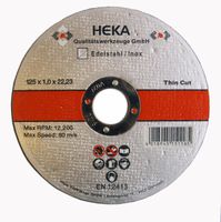 Trennscheibe Edelstahl 125x1.0x22