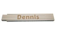 Meterstab weiß Dennis
