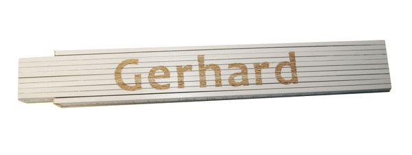 Meterstab weiß Gerhard