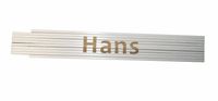 Meterstab weiß Hans