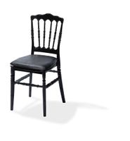 Sitzkissen Kunstleder schwarz für Napoleon/Tiffany Stuhl, 38,5x40x2,5cm (BxTxH), 50400CB