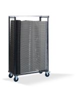 Budget Transportwagen für bis zu 50 budget stühle, Hammerschlag, 113x47x180cm (BxTxH), T90200