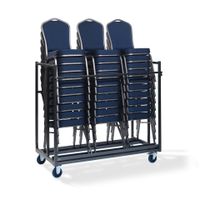 Stapelstuhl Transportwagen, für bis zu 30 stapelstühle, 151x76x120cm (BxTxH), T91600