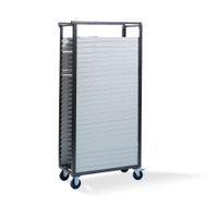 Hochzeitsstuhl Transportwagen für 30 stühle, Hammerschlag, 93x47x195cm (BxTxH), T90400