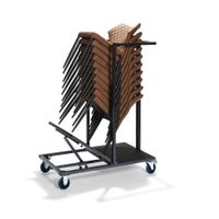 Uni Stack Transportwagen, Universal transportwagen für alle stapelstuhlen und barhockers, 115x60x150cm (BxTxH), T90930