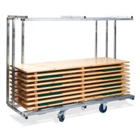 Festzeltgarnitur Transportwagen professionell, für 10 komplette Festzeltgarnituren, Feuerverzinkt, 231,5x59-89x180,5cm (BxTxH), T90810