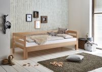 Funktionsbett Emilia 90/180x200 Buche massiv natur lackiert