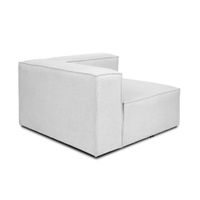 Modulares Sofa VERONA Linkes Ecksofa - hellgrau