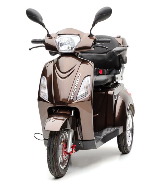 E-Seniorenmobil Billy, Blei-Akku, 3-Rad, 1000 Watt, Blei Braun