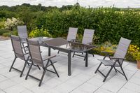 Trivero Set 7tlg. Ausziehtisch