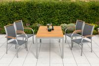 Siena Set 5tlg. Tisch 150x90 cm