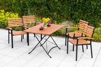 Schlossgarten Set 5tlg. Tisch Klapptisch