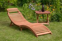 Gartenliegen Set Ipanema 3tlg. rot/beige
