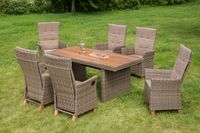 Toskana Set 13tlg. Tisch 185x90 cm