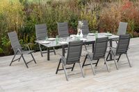 Taviano Set 3tlg. Balkonausziehtisch