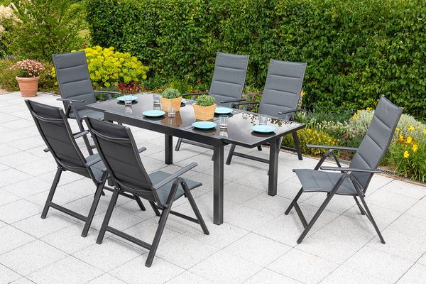 Taviano Set 7tlg. Ausziehtisch