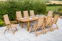 Capri Set 9tlg. Doppelausziehtisch