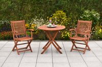 Cordoba Set 3tlg. Klapptisch rund