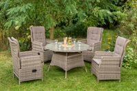 Riviera Set 9tlg. runder Tisch ø120 cm